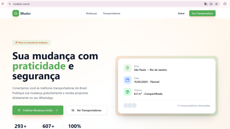 Alow AG - Projeto Mudar Plataforma de Orçamento de Mudança